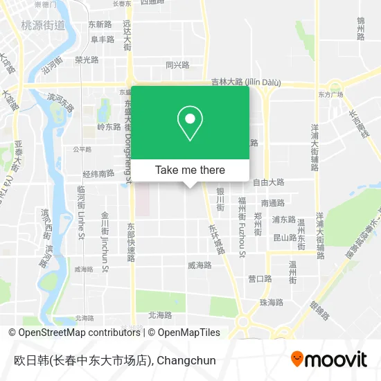 欧日韩(长春中东大市场店) map