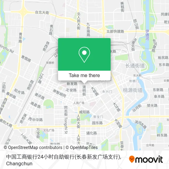 中国工商银行24小时自助银行(长春新发广场支行) map