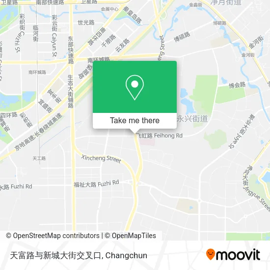 天富路与新城大街交叉口 map