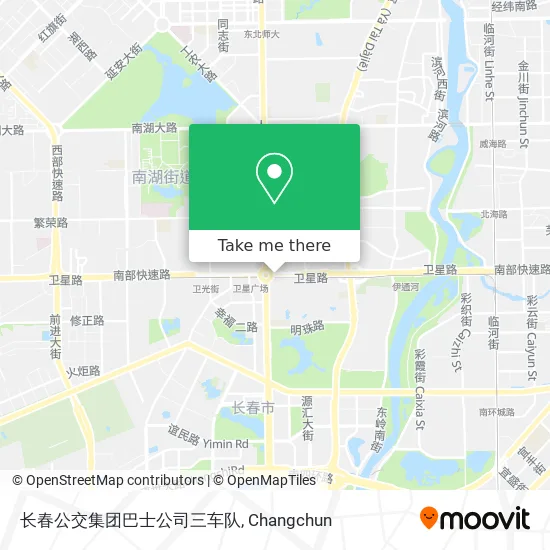长春公交集团巴士公司三车队 map