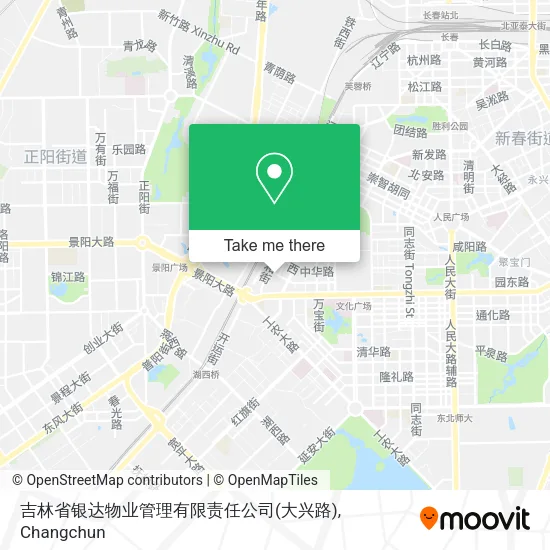 吉林省银达物业管理有限责任公司(大兴路) map