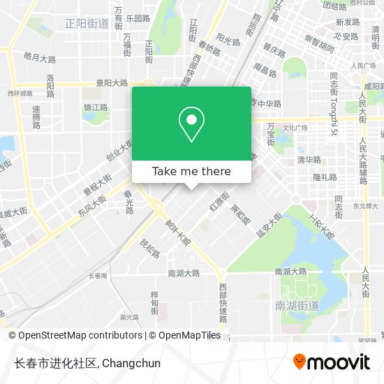 长春市进化社区 map