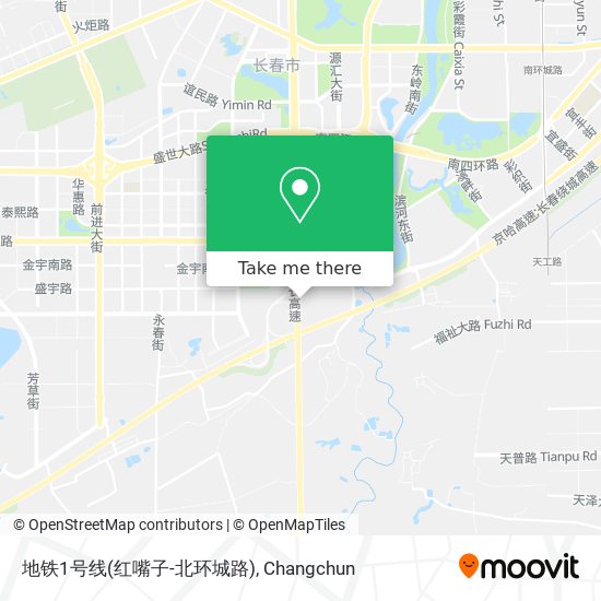 地铁1号线(红嘴子-北环城路) map