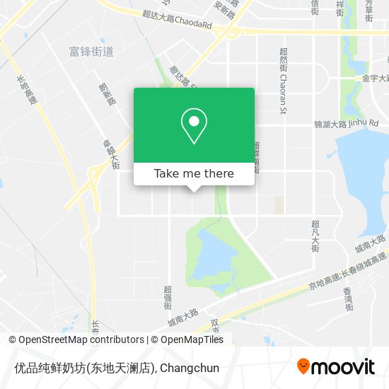 优品纯鲜奶坊(东地天澜店) map