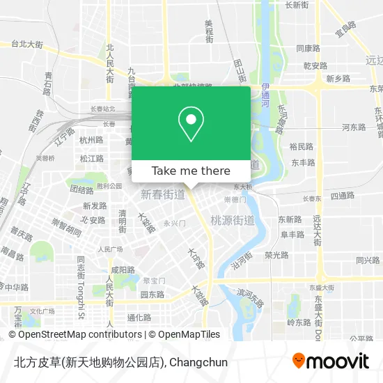北方皮草(新天地购物公园店) map