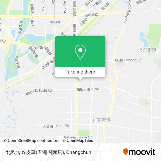 北欧传奇皮草(五洲国际店) map