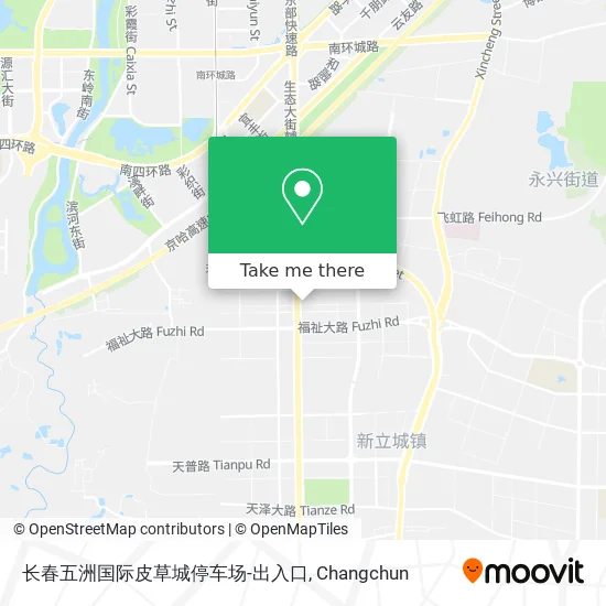 长春五洲国际皮草城停车场-出入口 map