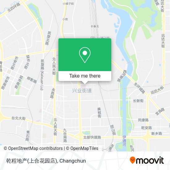 乾程地产(上合花园店) map