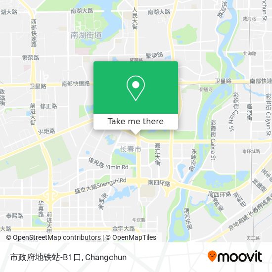 市政府地铁站-B1口 map