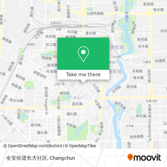 全安街道长大社区 map