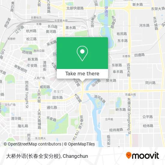 大桥外语(长春全安分校) map