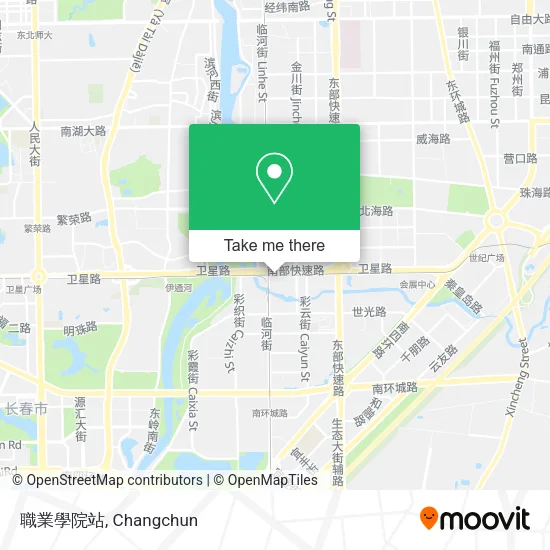 職業學院站 map