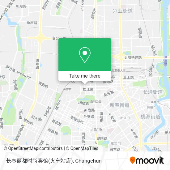 长春丽都时尚宾馆(火车站店) map
