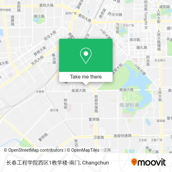 长春工程学院西区1教学楼-南门 map