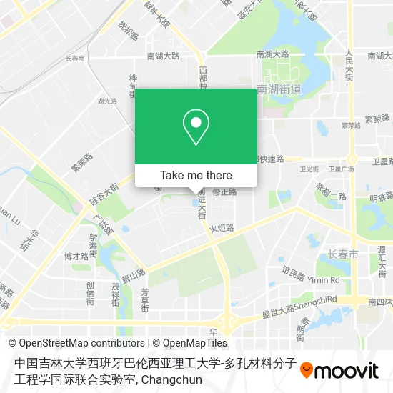中国吉林大学西班牙巴伦西亚理工大学-多孔材料分子工程学国际联合实验室 map