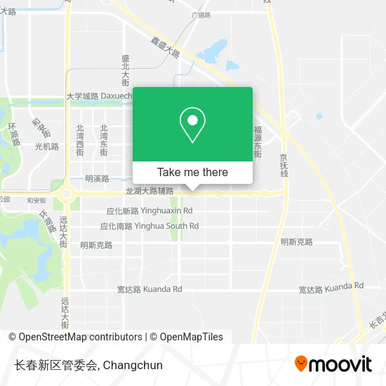 长春新区管委会 map