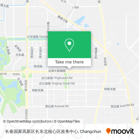 长春国家高新区长东北核心区政务中心 map