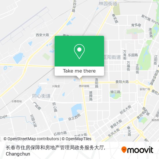 长春市住房保障和房地产管理局政务服务大厅 map