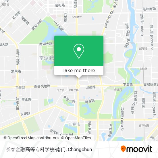 长春金融高等专科学校-南门 map