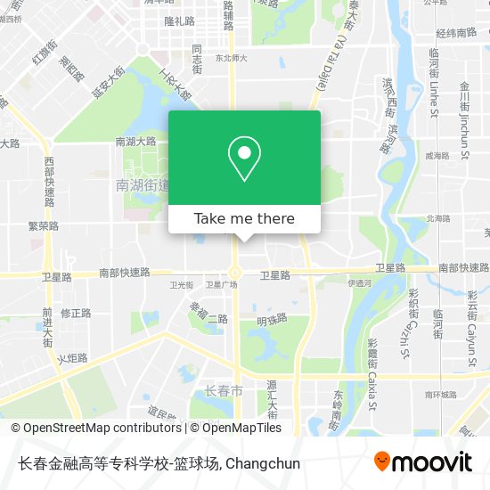 长春金融高等专科学校-篮球场 map