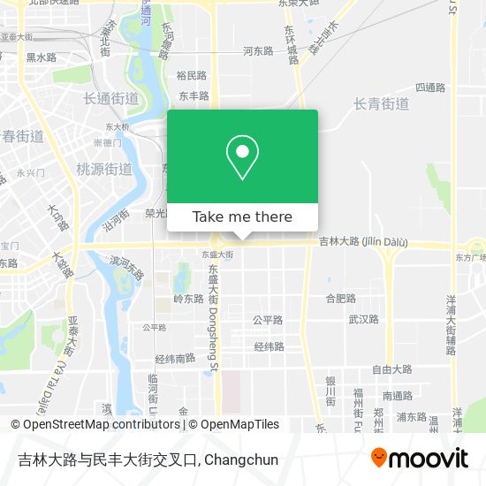 吉林大路与民丰大街交叉口 map