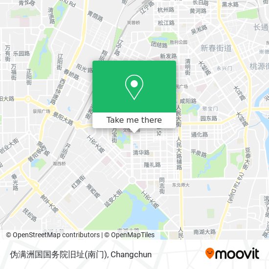 伪满洲国国务院旧址(南门) map