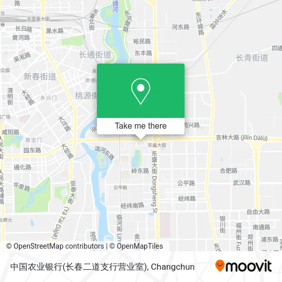 中国农业银行(长春二道支行营业室) map