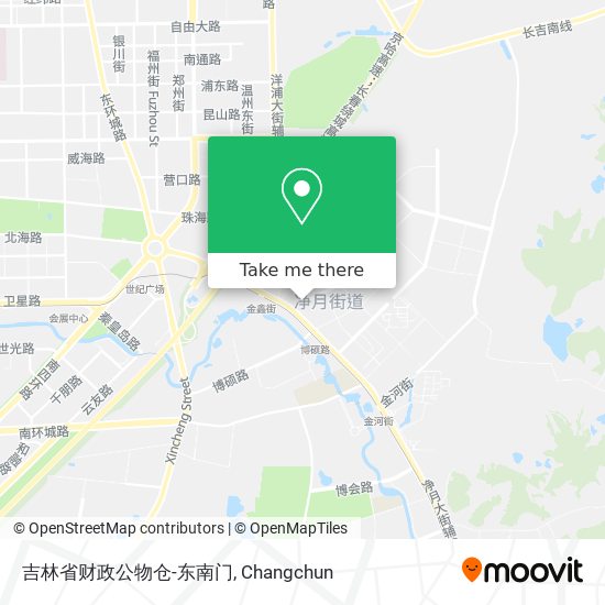 吉林省财政公物仓-东南门 map