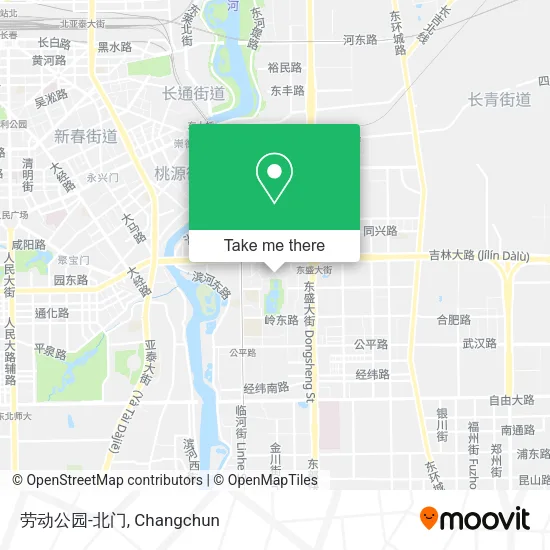 劳动公园-北门 map