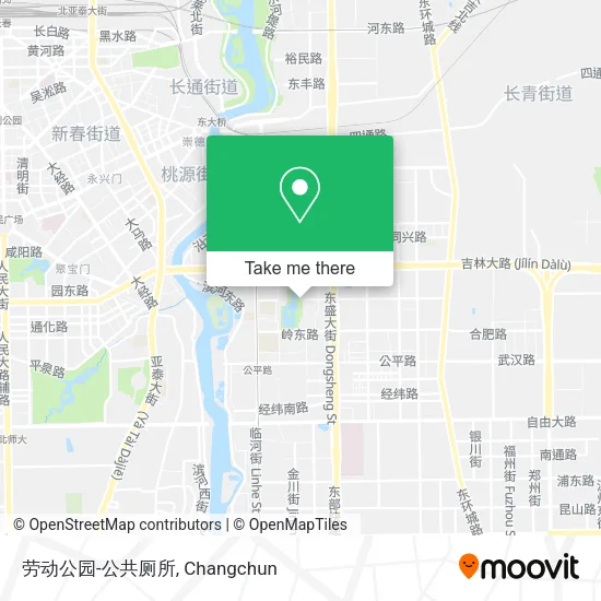 劳动公园-公共厕所 map
