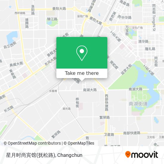 星月时尚宾馆(抚松路) map