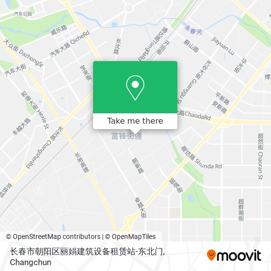 长春市朝阳区丽娟建筑设备租赁站-东北门 map