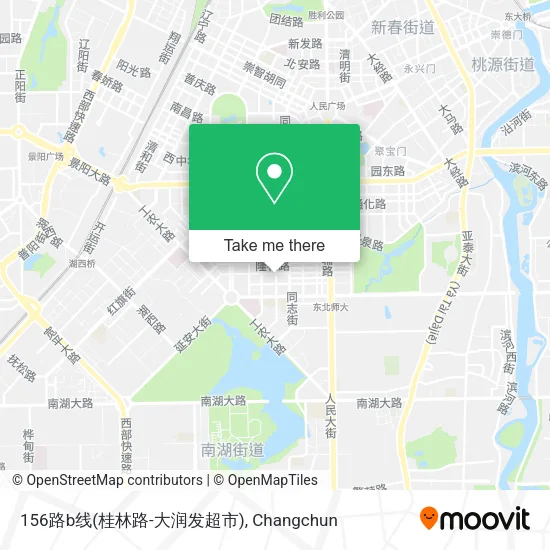 156路b线(桂林路-大润发超市) map