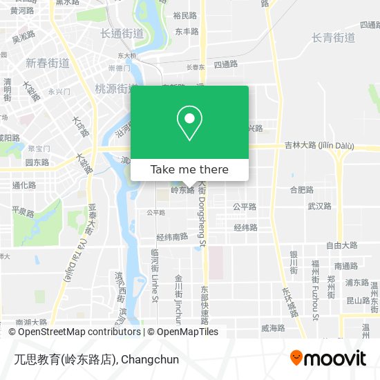 兀思教育(岭东路店) map