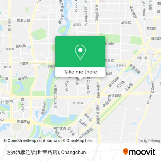 达兴汽服连锁(世荣路店) map