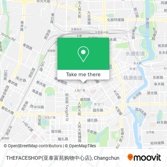 THEFACESHOP(亚泰富苑购物中心店) map