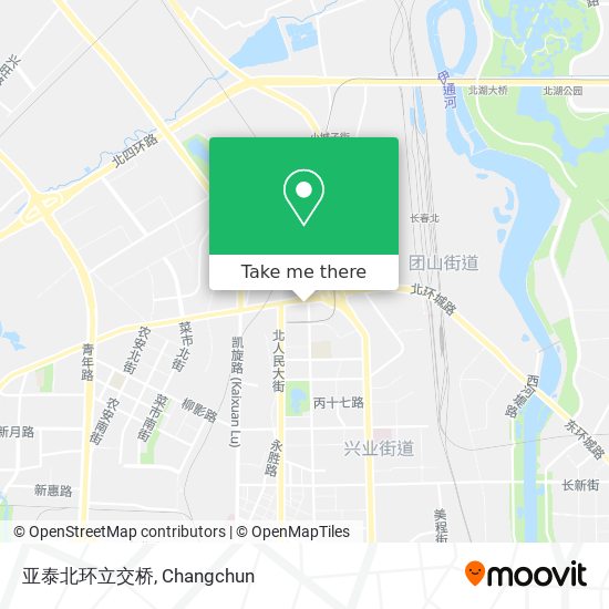 亚泰北环立交桥 map