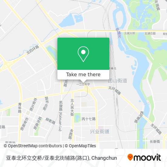 亚泰北环立交桥/亚泰北街辅路(路口) map