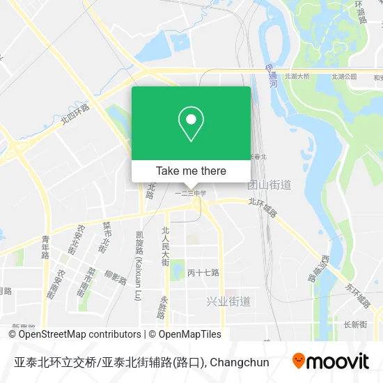 亚泰北环立交桥/亚泰北街辅路(路口) map