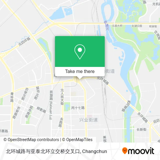 北环城路与亚泰北环立交桥交叉口 map