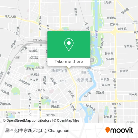 星巴克(中东新天地店) map