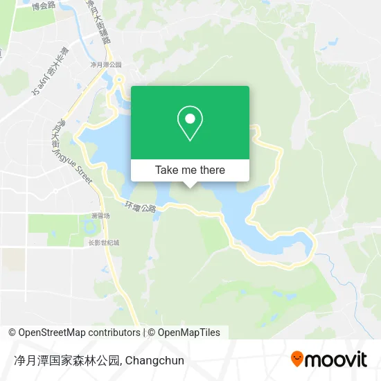 净月潭国家森林公园 map