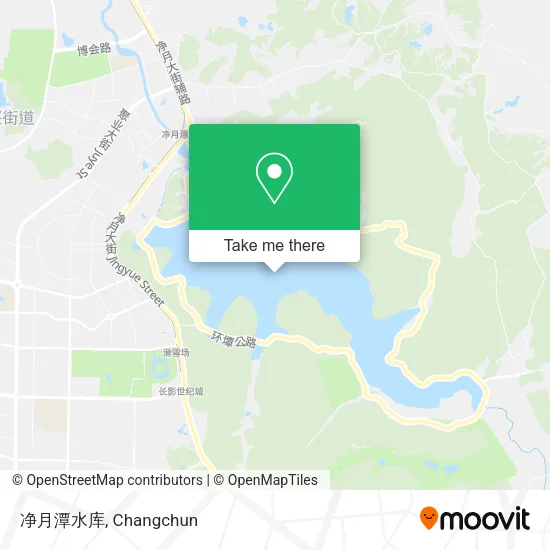 净月潭水库 map