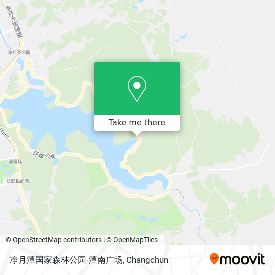 净月潭国家森林公园-潭南广场 map