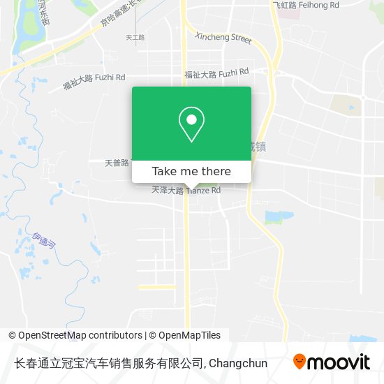 长春通立冠宝汽车销售服务有限公司 map
