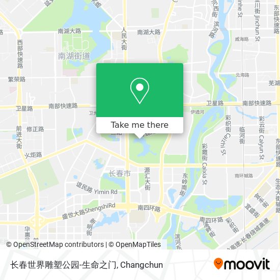 长春世界雕塑公园-生命之门 map