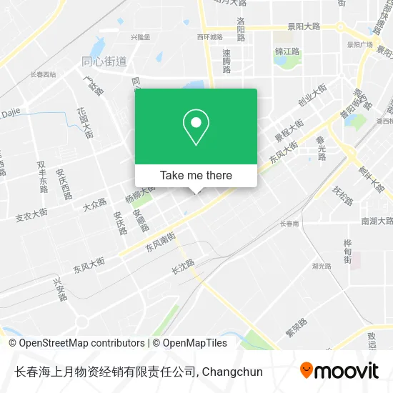 长春海上月物资经销有限责任公司 map