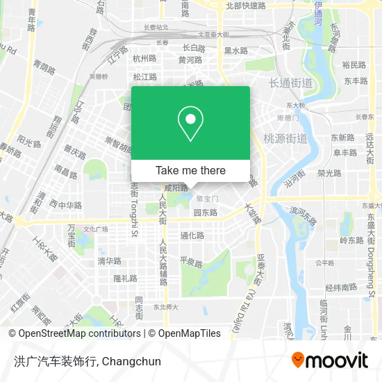 洪广汽车装饰行 map