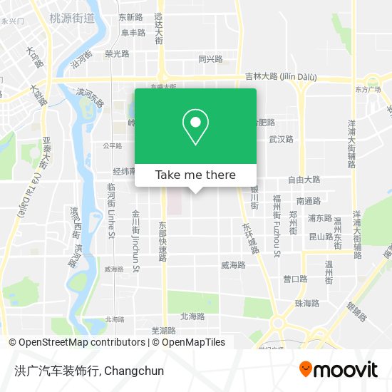 洪广汽车装饰行 map