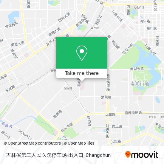 吉林省第二人民医院停车场-出入口 map
